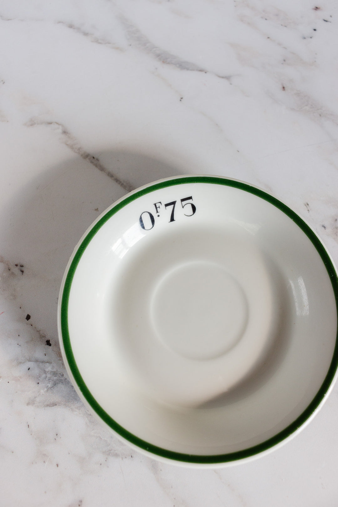 rare 18th century hand painted French bistro tip saucer 75f