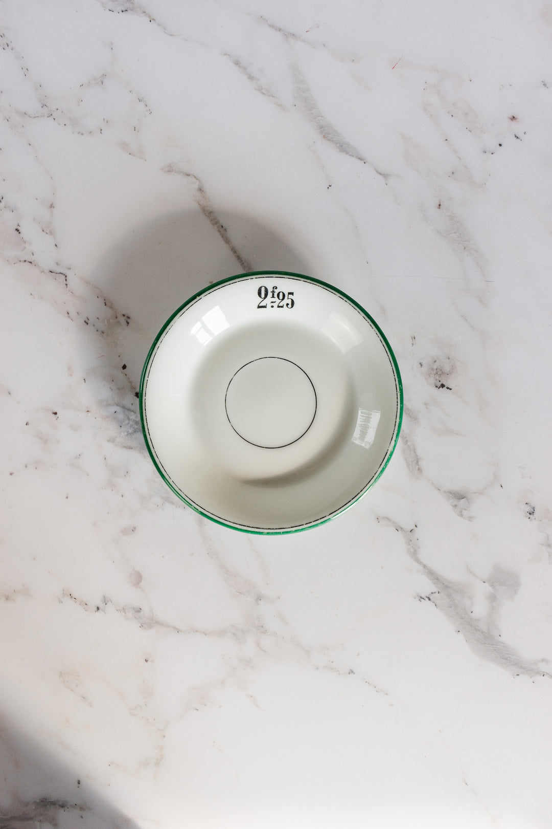 rare 18th century hand painted French bistro tip saucer 2.25f