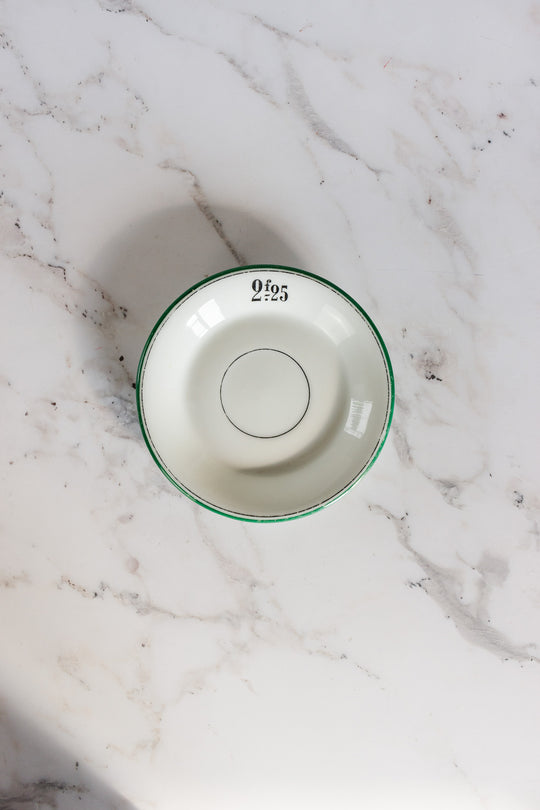 rare 18th century hand painted French bistro tip saucer 2.25f