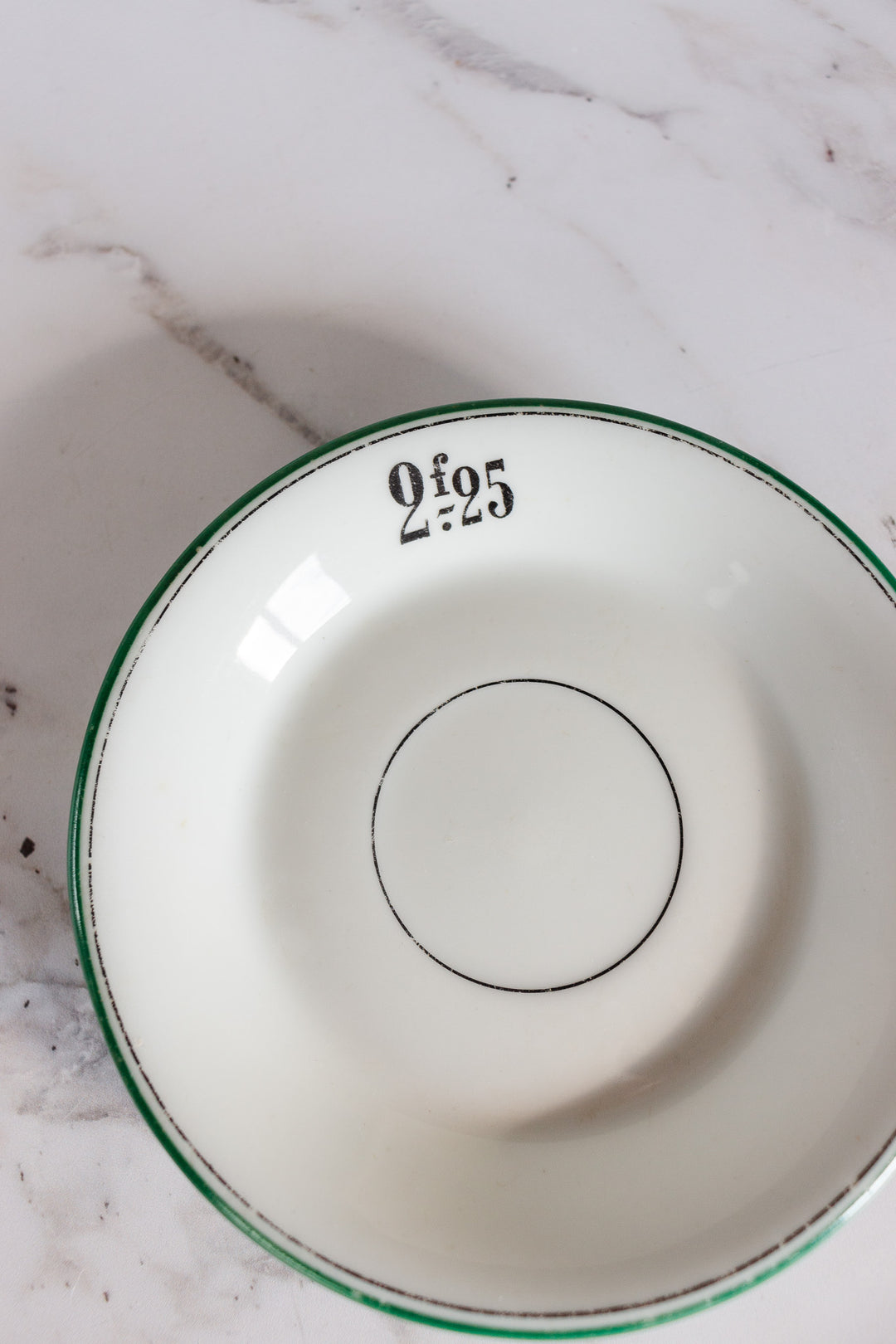 rare 18th century hand painted French bistro tip saucer 2.25f