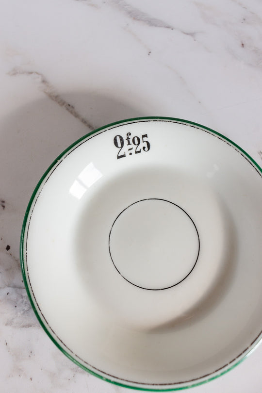 rare 18th century hand painted French bistro tip saucer 2.25f