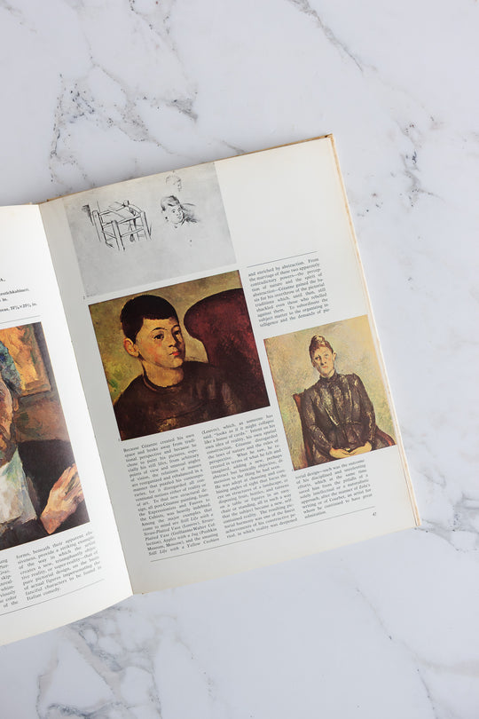 set of 5 vintage Italian art books - Degas, Cézanne, Toulouse-Lautrec, Gauguin, and Van Gogh