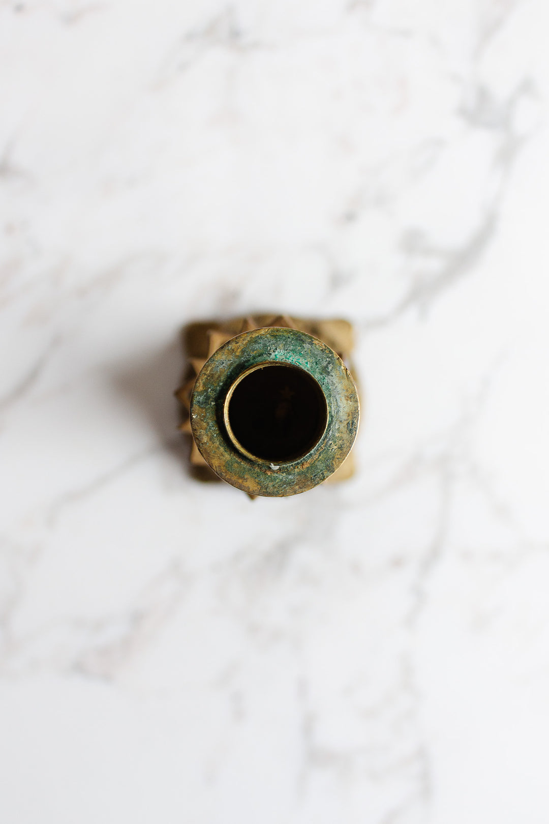 pair of 19th century French brass altar candlesticks