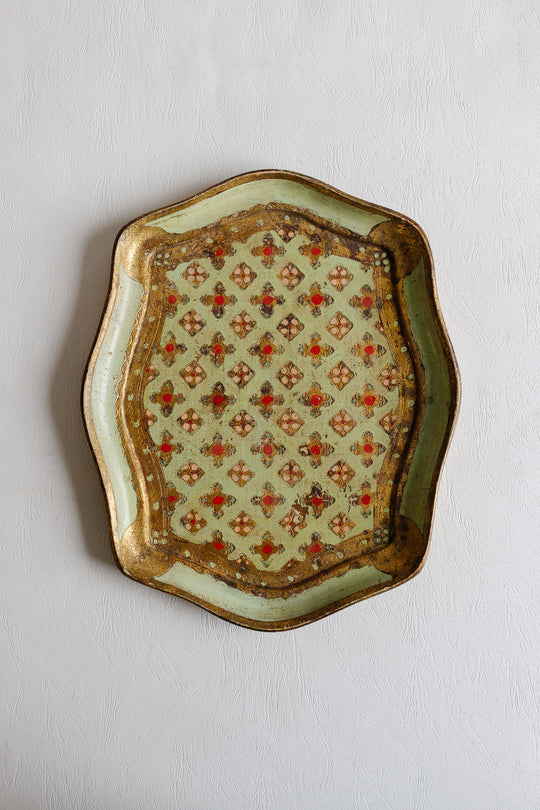 vintage italian florentine tray