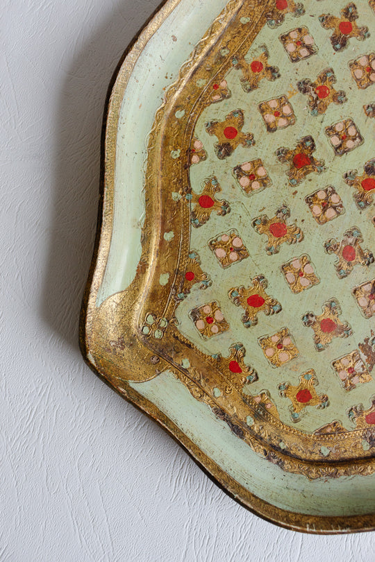 vintage italian florentine tray
