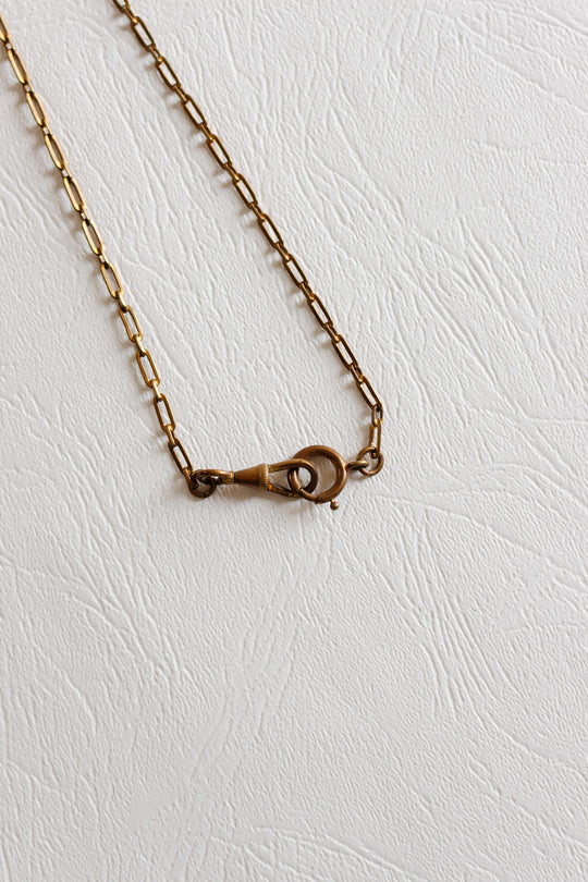 vintage french chain link necklace