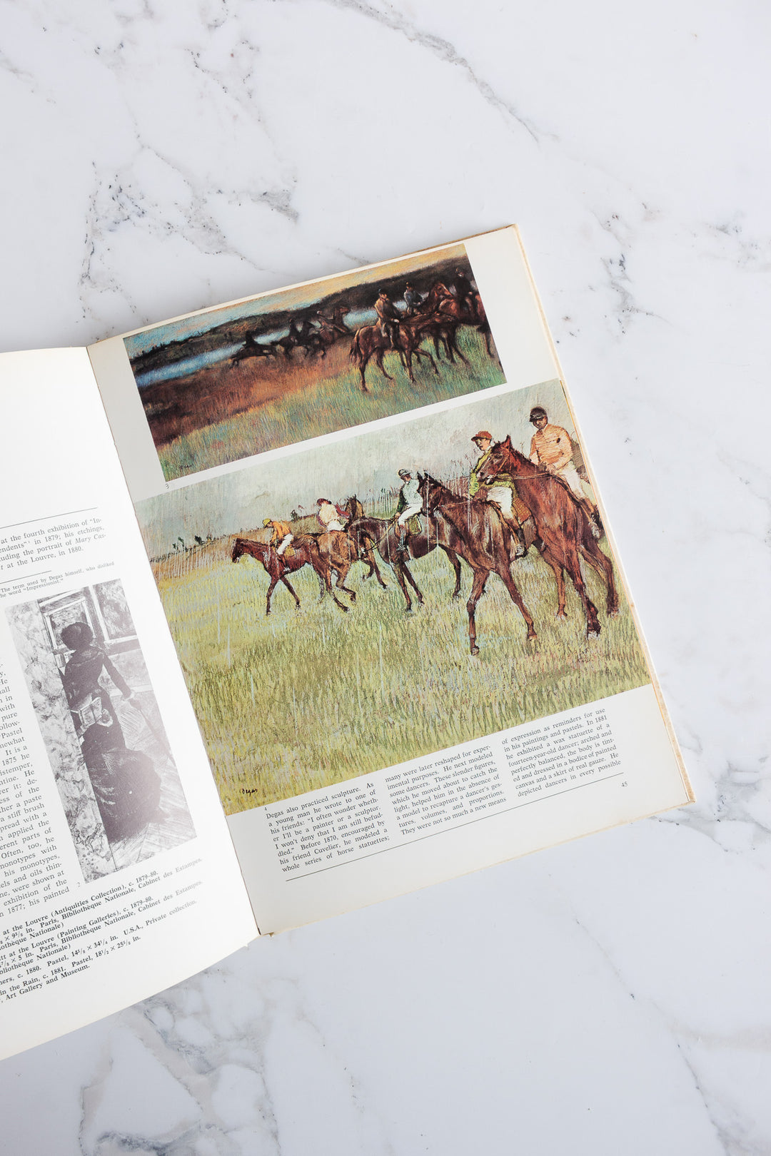 set of 5 vintage Italian art books - Degas, Cézanne, Toulouse-Lautrec, Gauguin, and Van Gogh