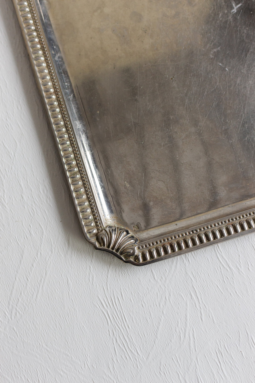 art deco french silver serving tray