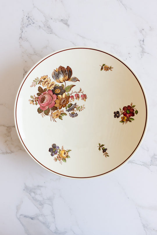 1950s waechtersbach Germany footed serving dish