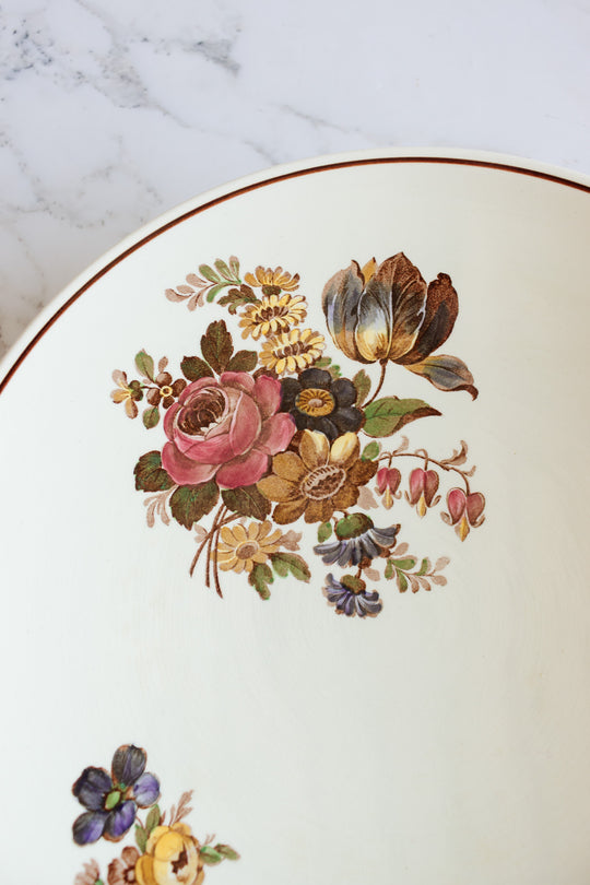 1950s waechtersbach Germany footed serving dish