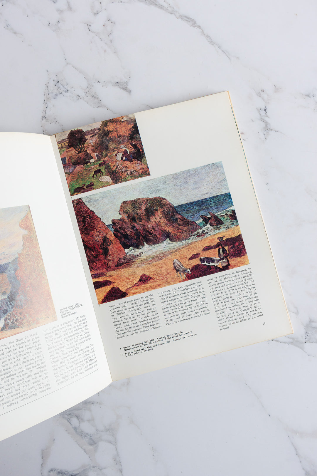 set of 5 vintage Italian art books - Degas, Cézanne, Toulouse-Lautrec, Gauguin, and Van Gogh