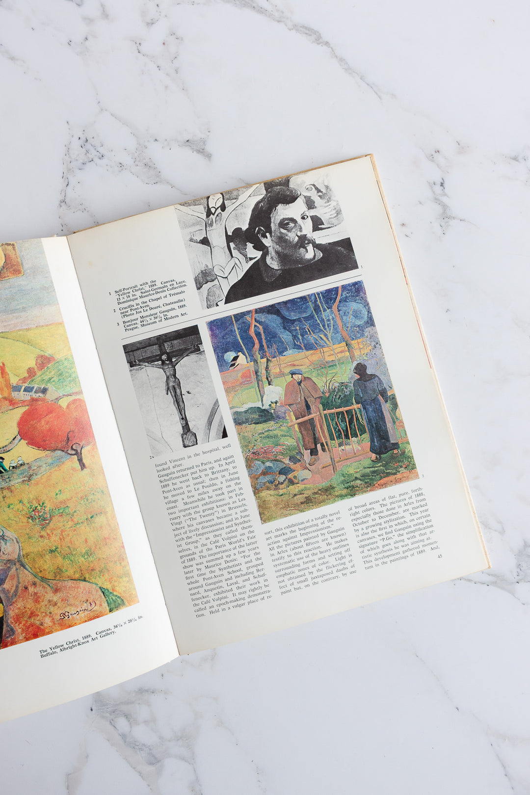 set of 5 vintage Italian art books - Degas, Cézanne, Toulouse-Lautrec, Gauguin, and Van Gogh