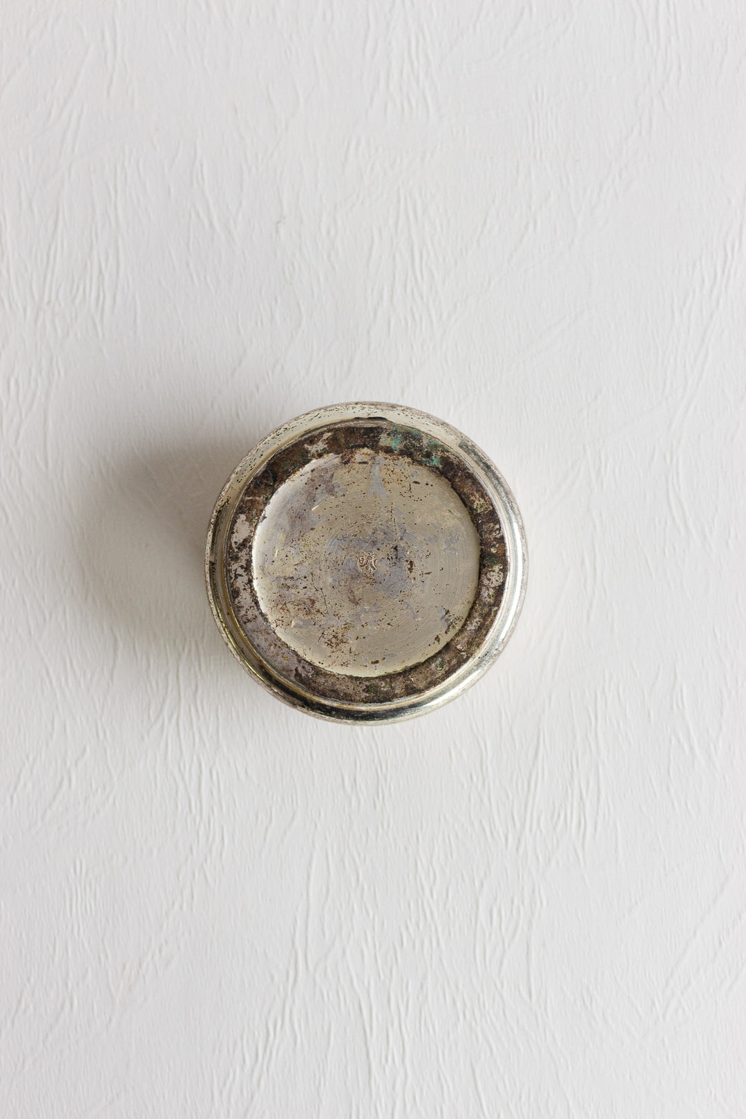 antique french silver bijoux casket with beveled glass top