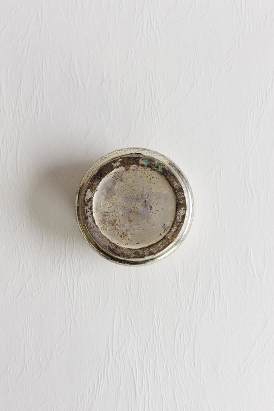 antique french silver bijoux casket with beveled glass top
