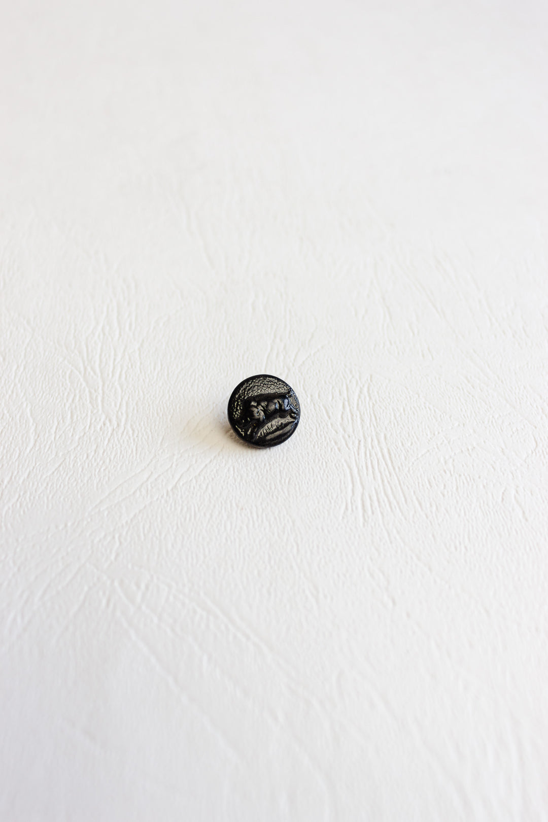 rare antique french zinc and iron hunting button