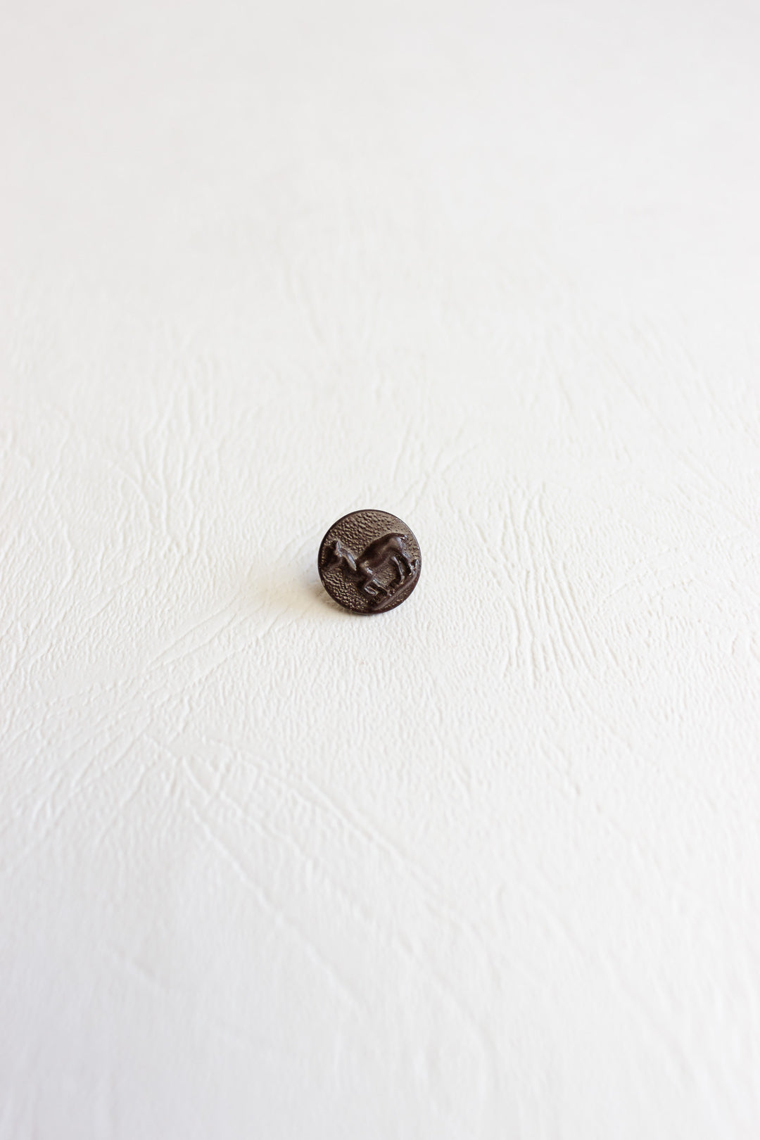 rare antique french zinc and iron hunting button