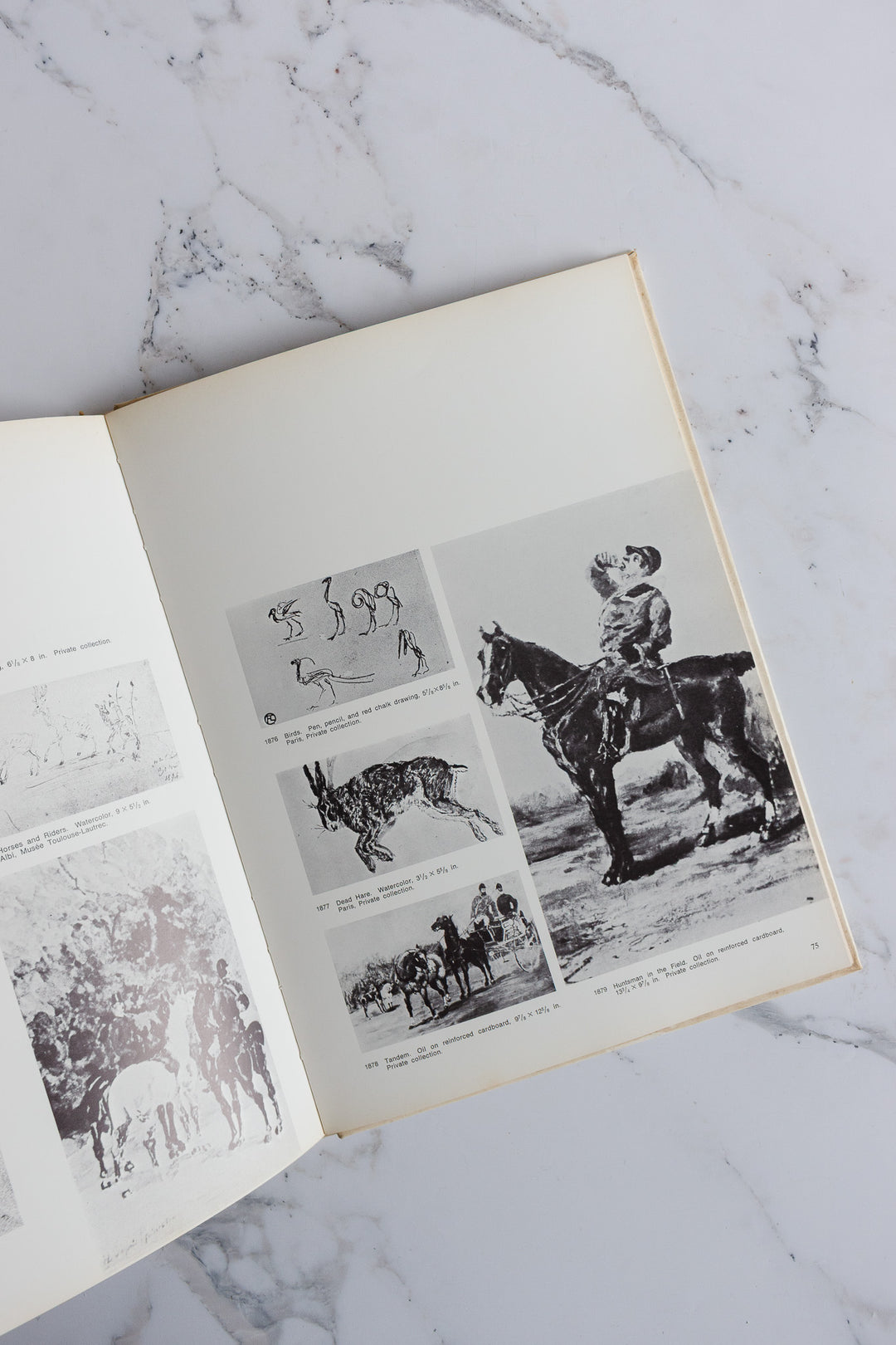 set of 5 vintage Italian art books - Degas, Cézanne, Toulouse-Lautrec, Gauguin, and Van Gogh