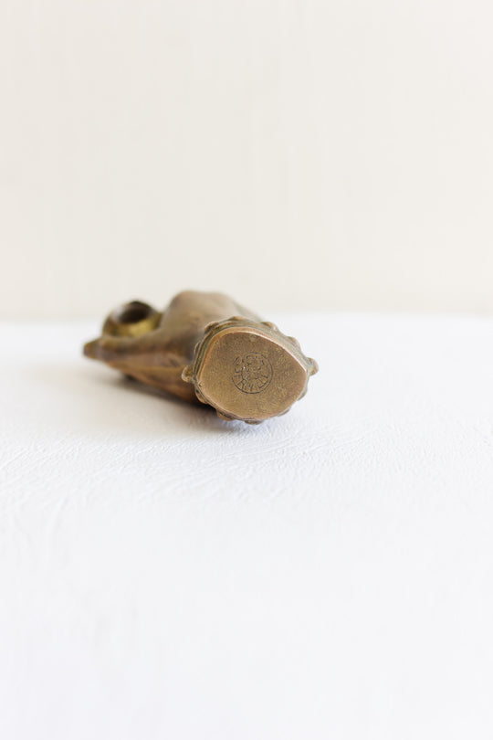 french bronze pen holder and paperweight - caron, paris circa 1930s
