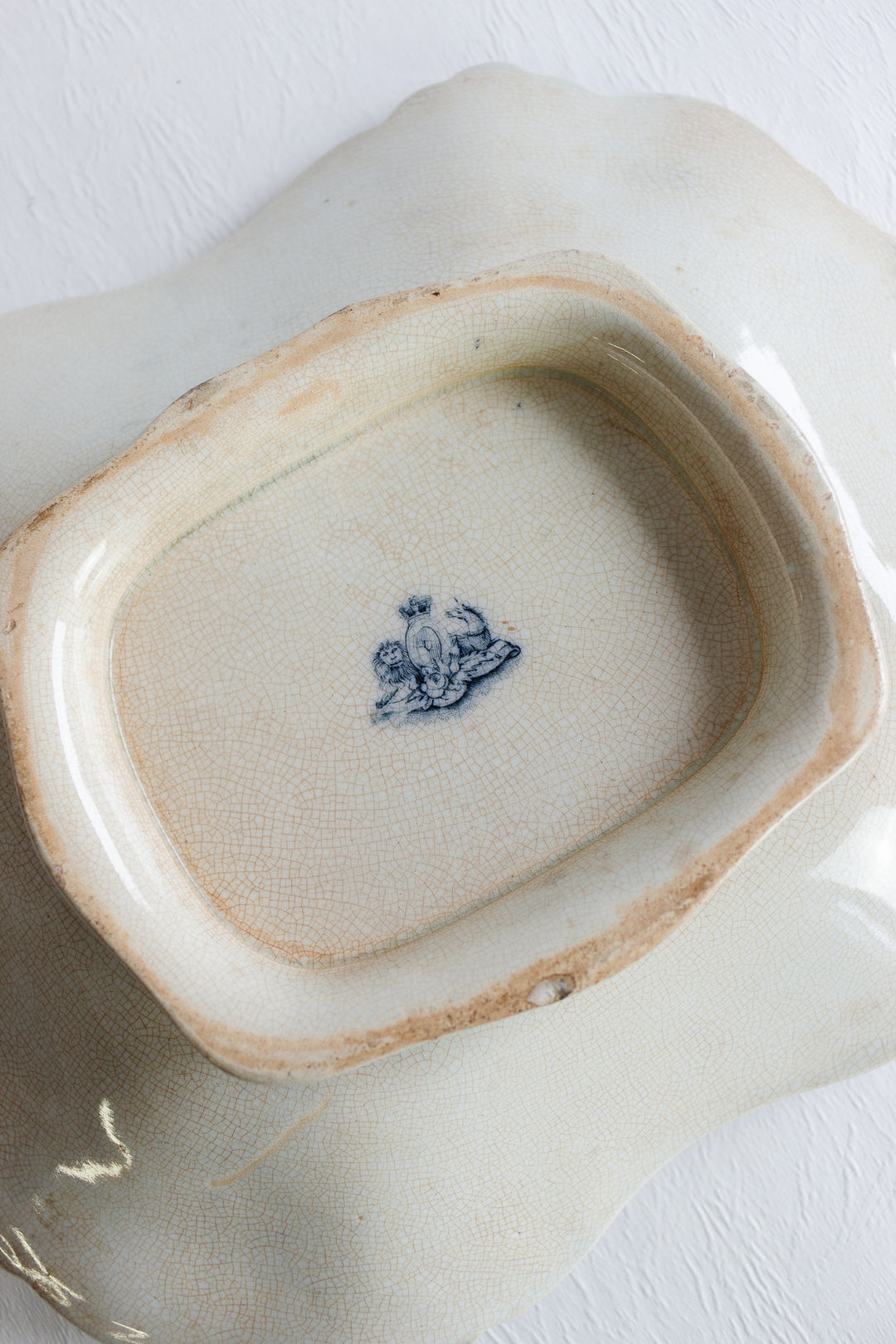 antique hand painted platter