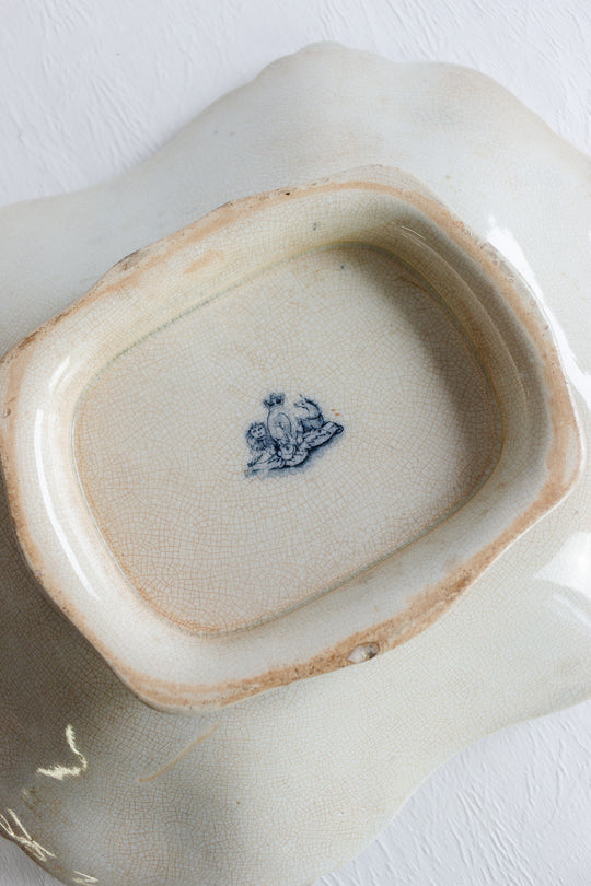 antique hand painted platter