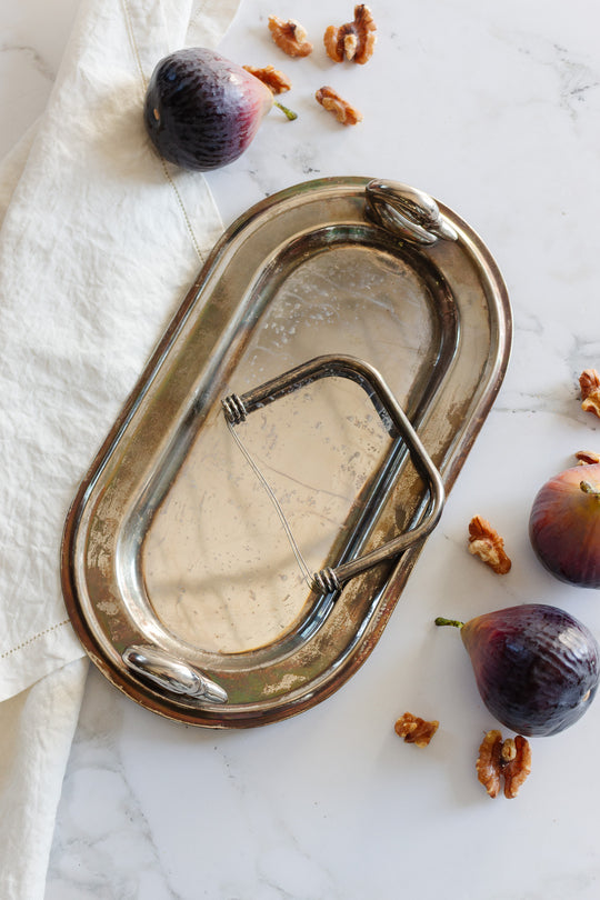 1930s french foie silverplate gras service