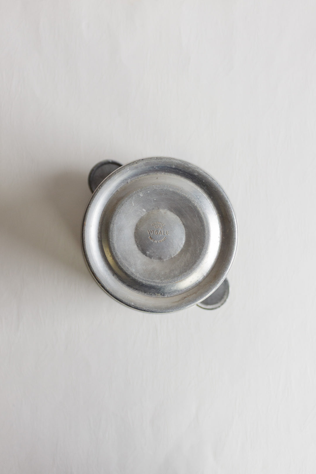 vintage french aluminum champagne "charles de fère" bucket