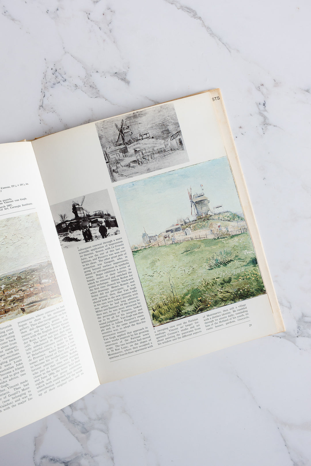 set of 5 vintage Italian art books - Degas, Cézanne, Toulouse-Lautrec, Gauguin, and Van Gogh