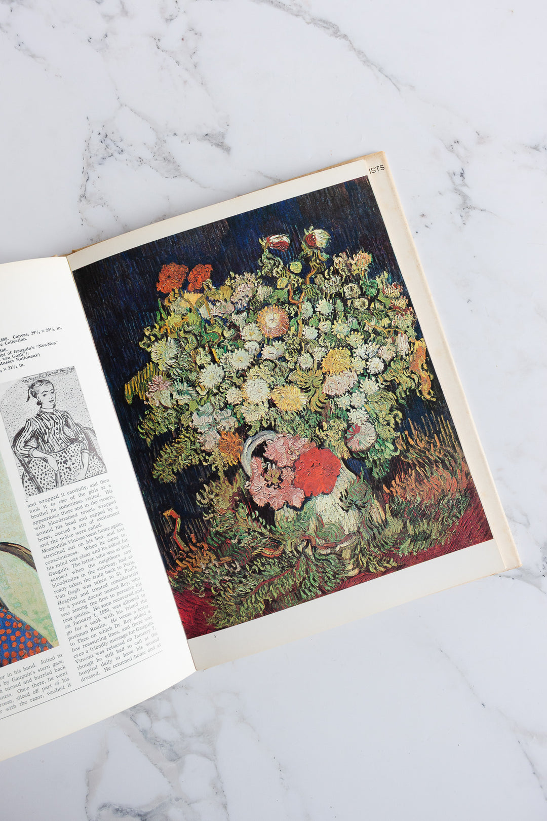 set of 5 vintage Italian art books - Degas, Cézanne, Toulouse-Lautrec, Gauguin, and Van Gogh