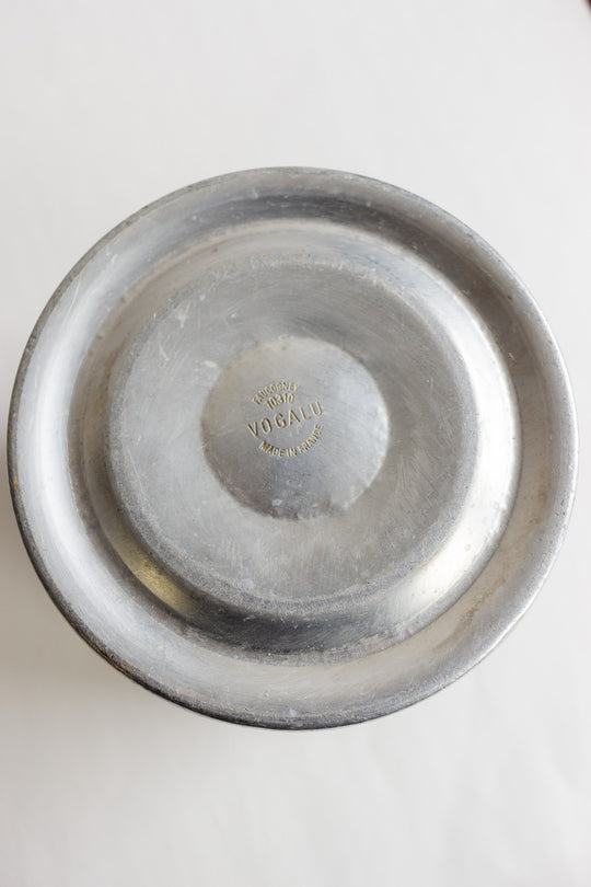 vintage french aluminum champagne "charles de fère" bucket