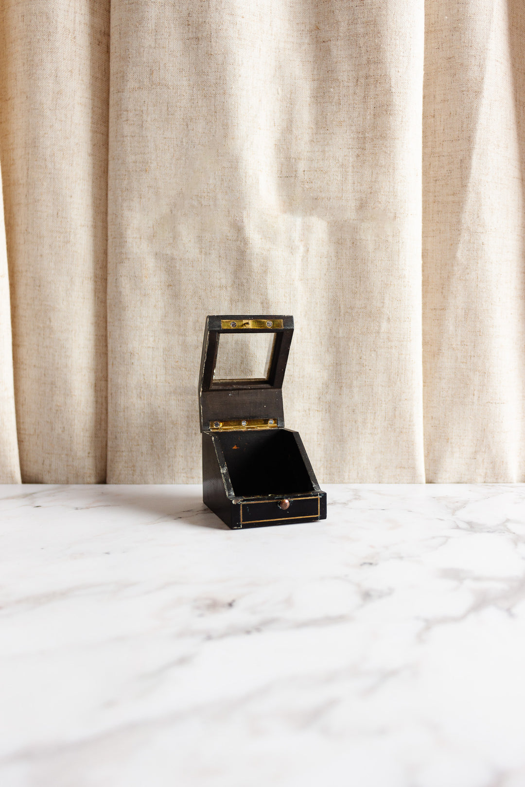 turn of the century French Napoleon III watch bijoux box