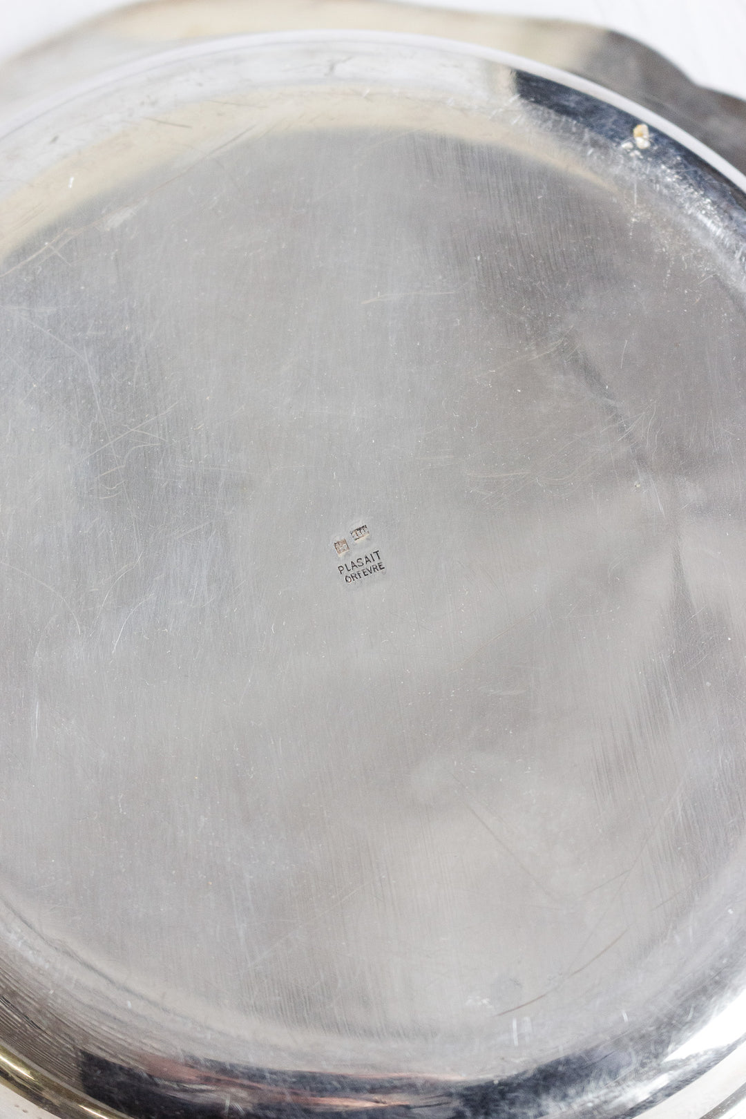 plasait ofèvre silverplate bowl with "poinçons"