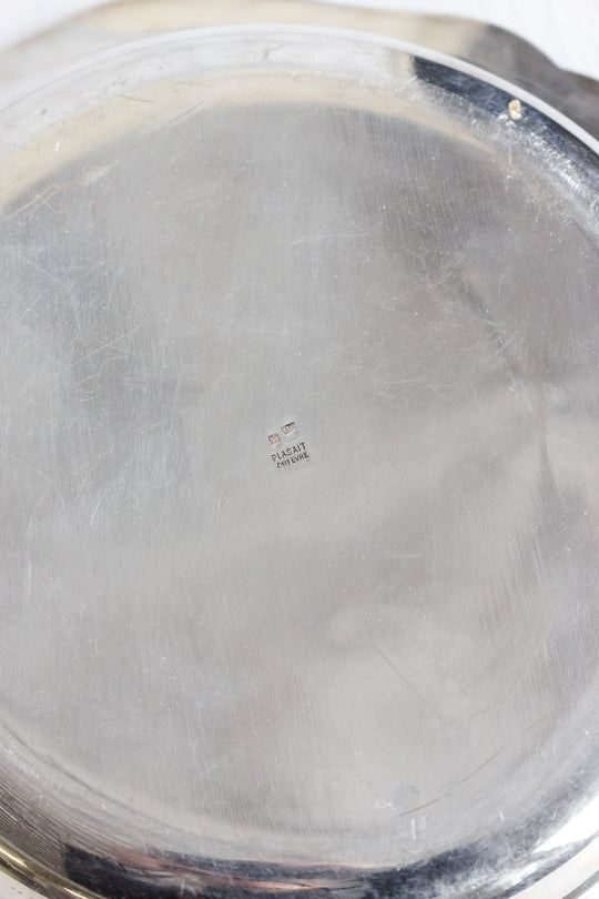 plasait ofèvre silverplate bowl with "poinçons"