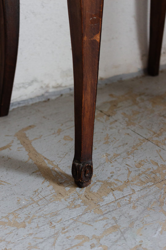 pair of vintage french cabriole leg nightstands
