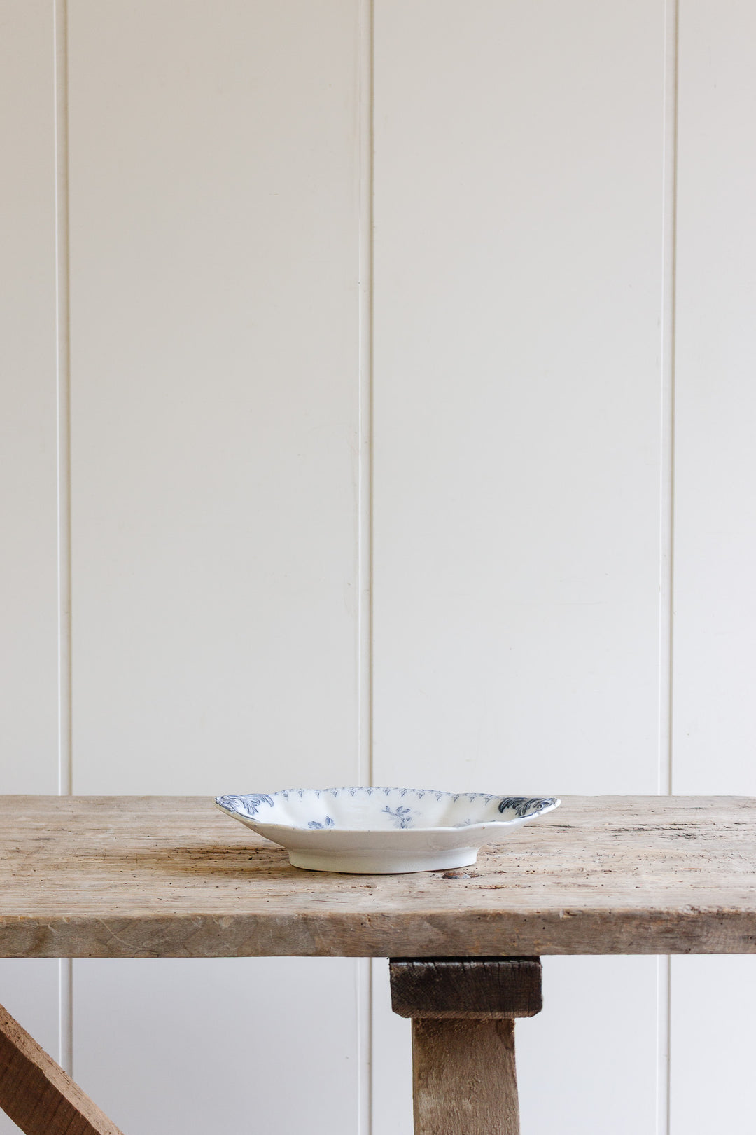 antique french U&C sarreguemines "flore" ravier