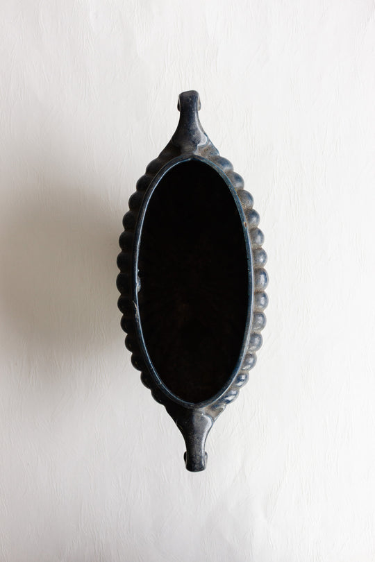antique french cast iron jardinere