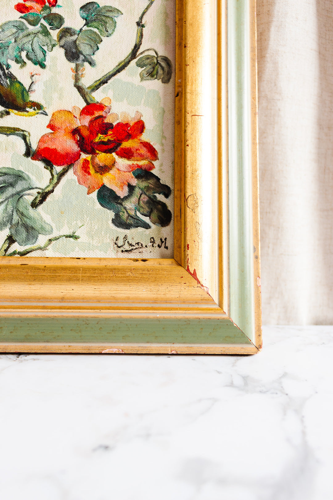 oiseau sur les fleurs