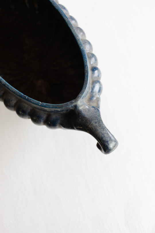 antique french cast iron jardinere