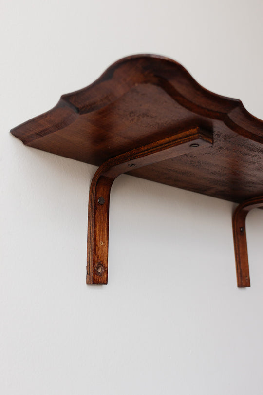 vintage french classic wooden shelf