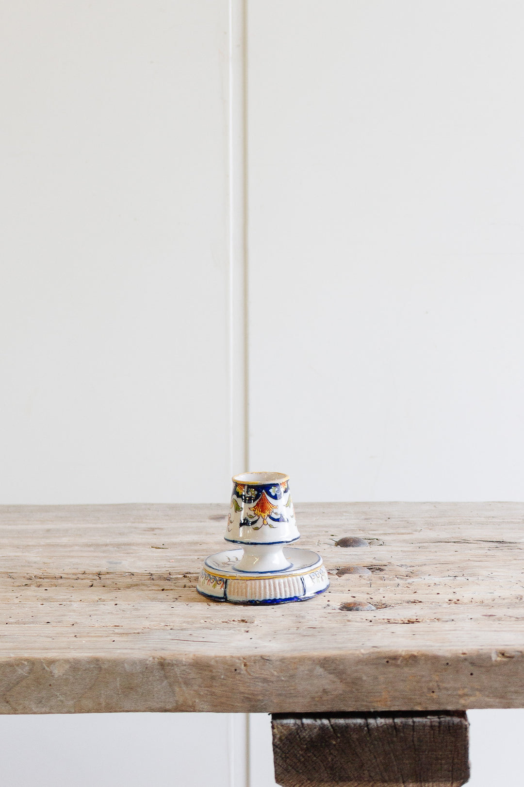 antique french hand painted moustiers match striker