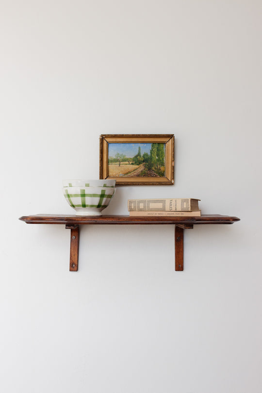 vintage french classic wooden shelf
