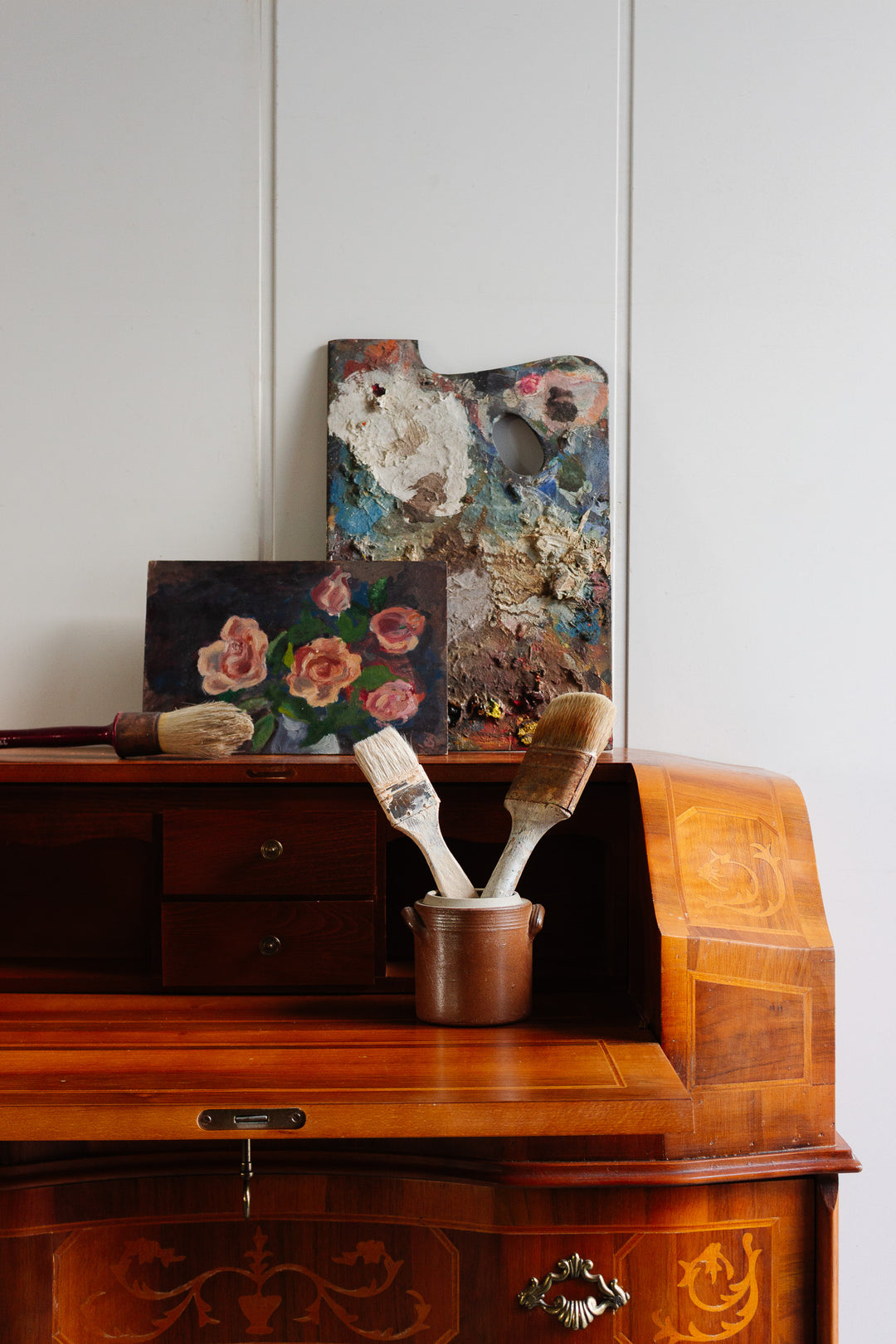 antique french artist's palette