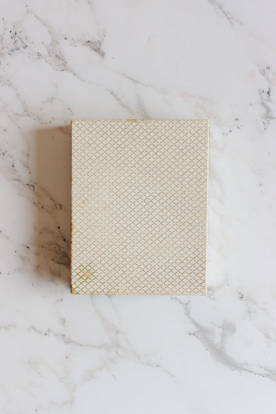 vintage french "pâtes et émaux limoges" butter dish and knife