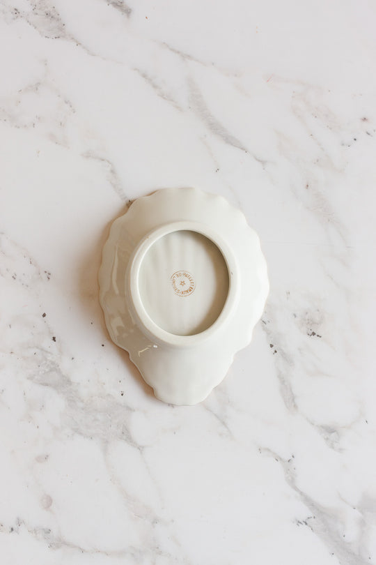 vintage french "pâtes et émaux limoges" butter dish and knife