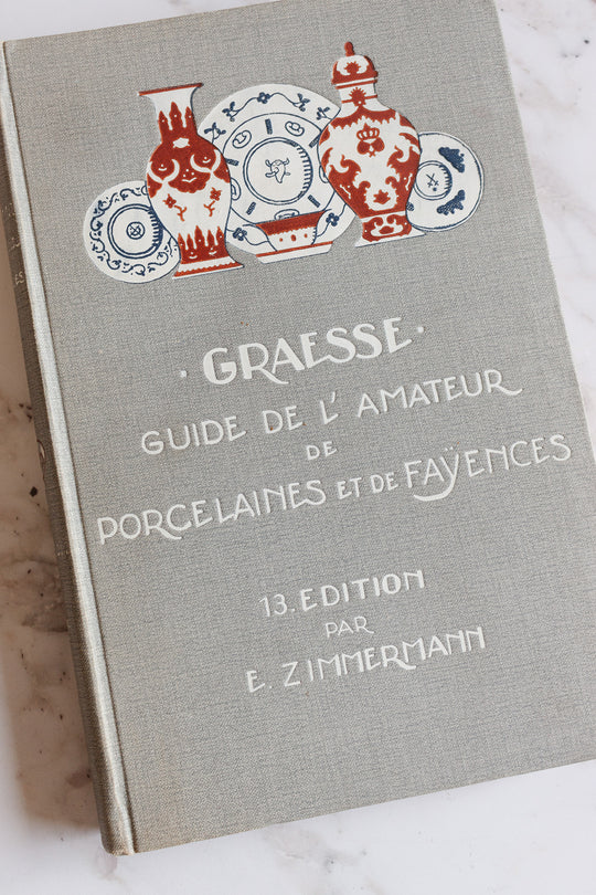 rare "guide de l'amateur de porcelaines et de fayences" antique book