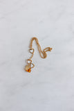 vintage french Lalique crystal pendant necklace