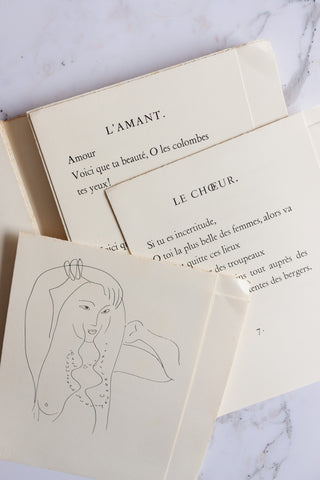 rare "cantique des cantiques" with drawings by Matisse
