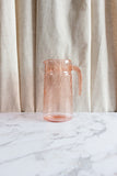 vintage French rosaline glass pitcher