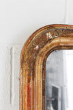 turn of the century French gilt Louis Philippe mirror with ornamented frame