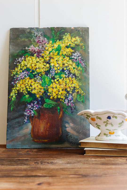 fleurs mixtes en pot