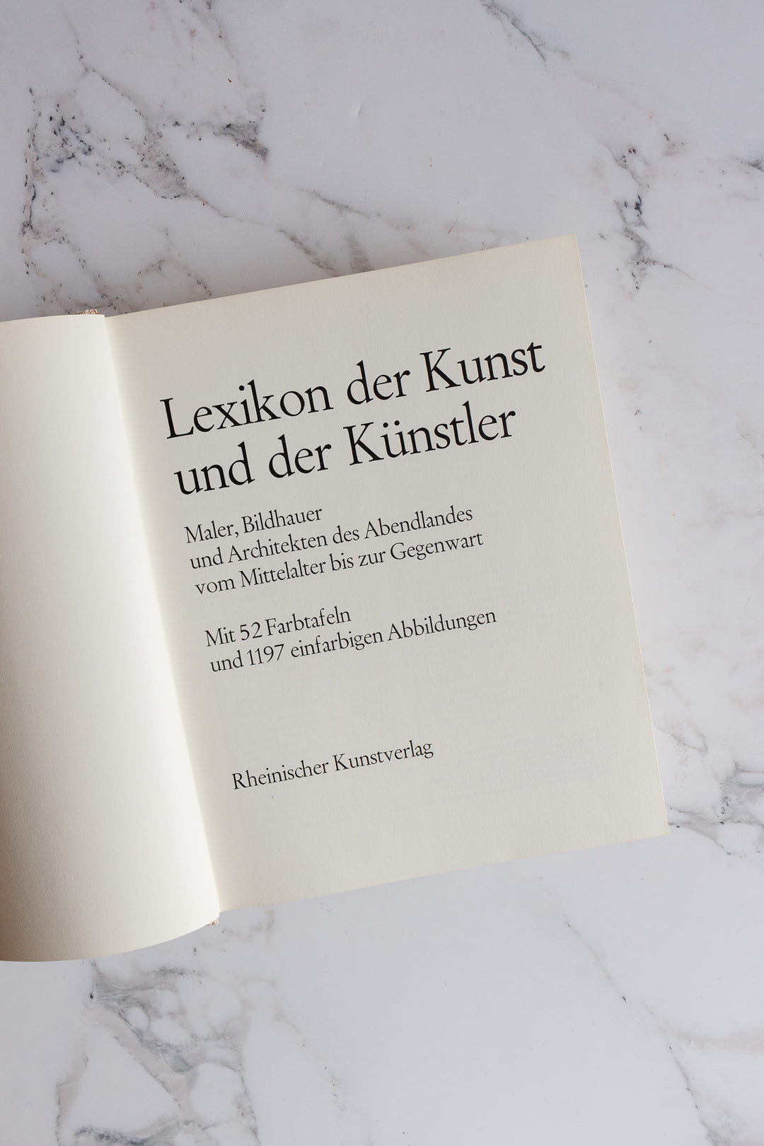 "lexicon der kunst und dër künstler" vintage german art book